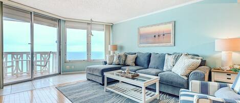 Condo, Multiple Beds, Balcony, Ocean View (Van Lee 1003 - Oceanview Beach Condo) | Living area