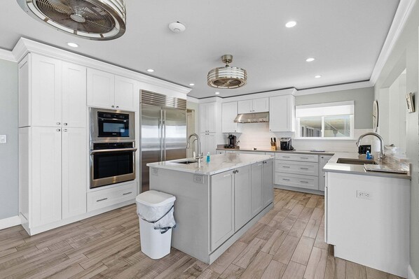 House, Multiple Beds, Balcony, Ocean View (Daytona Atlantic Sunrise Home) | Private kitchen - Daytona Atlantic Sunrise Home (Daytona Beach Shores)