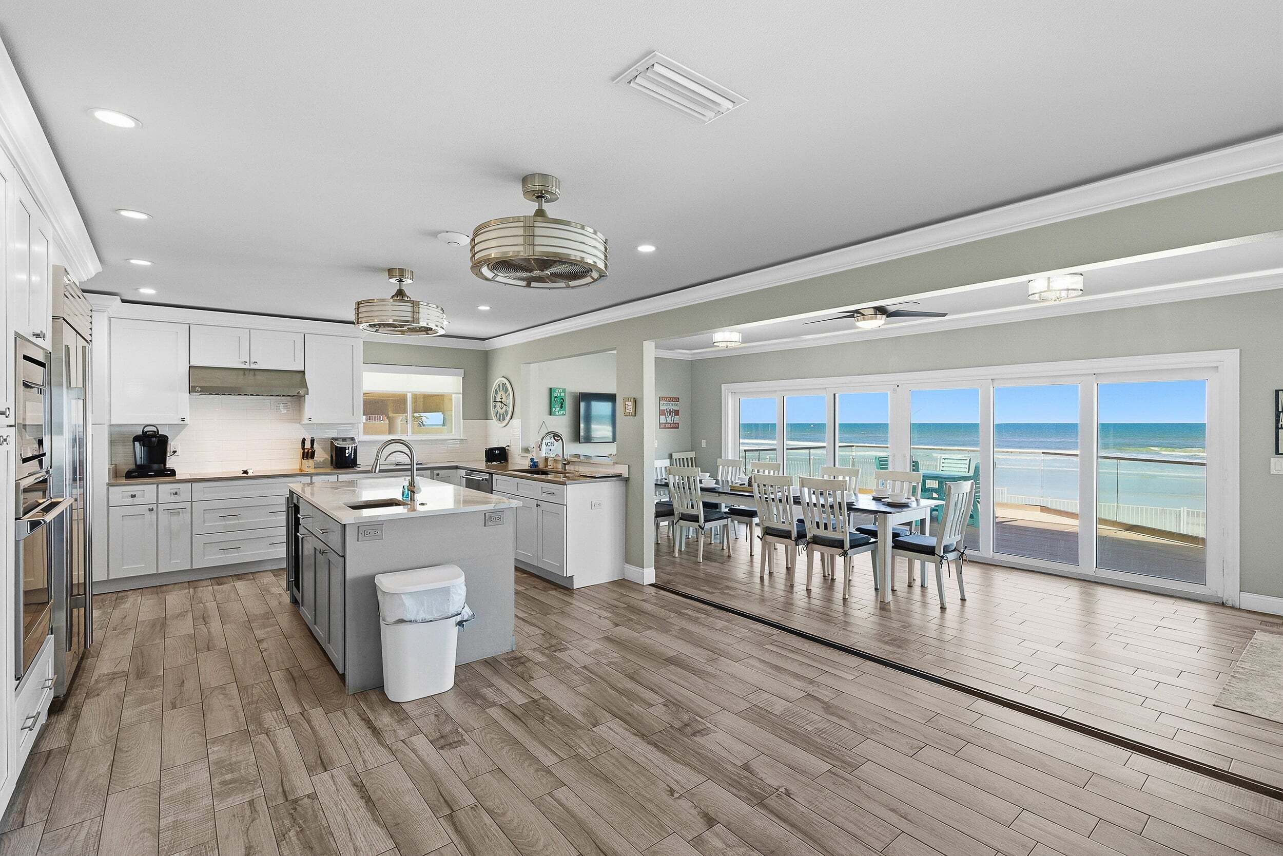 House, Multiple Beds, Balcony, Ocean View (Daytona Atlantic Sunrise Home) | Private kitchen