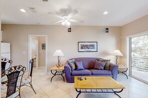 House, Multiple Beds, Balcony, River View (NSB Indian River Waterfront Gem) | Living area - NSB Indian River Waterfront Gem (New Smyrna Beach)