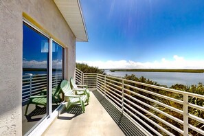 House, Multiple Beds, Balcony, River View (NSB Indian River Waterfront Gem) | Terrace/patio - NSB Indian River Waterfront Gem (New Smyrna Beach)