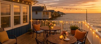 GRAND OPENING DISCOUNTS!  ON A PRIVATE BEACH, A JERSEY SHORE WATERFRONT COTTAGE!