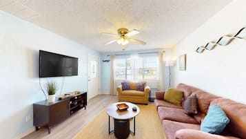 Condo, Multiple Beds, Patio, Garden View (Seaside Escape) | Living area