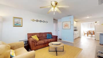 Condo, Multiple Beds, Patio, Garden View (Seaside Escape) | Living area