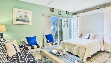 Studio, Multiple Beds, Balcony, Ocean View (Mariners Cove 302) | 1 bedroom, individually decorated, individually furnished, bed sheets