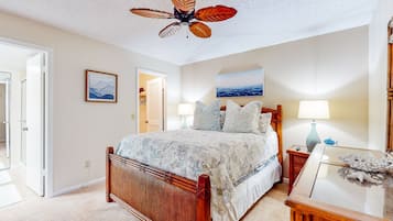 2 bedrooms, individually decorated, individually furnished, bed sheets