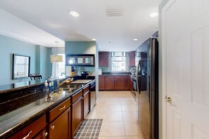 Condo, Multiple Beds, Balcony, Ocean View (Daytona The Golden Leaf Opus Condos ) | Private kitchen - Daytona The Golden Leaf Opus Condos 702 (Daytona Beach Shores)