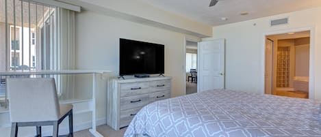 Condo, Multiple Beds, Balcony, Ocean View (Daytona DiMucci Twin Towers 404-Ocean) | 3 bedrooms, individually decorated, individually furnished, bed sheets