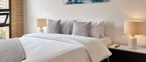 Desk, laptop workspace, iron/ironing board, free WiFi