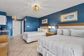 Studio (1 Bedroom) | Interior - Oceanfront Inn Room #22- Ocean View Balcony, 2 Full Beds (Fort Pierce)