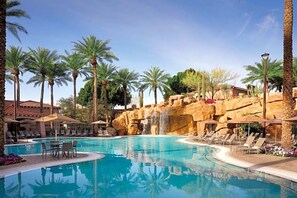 Outdoor pool, a heated pool - Gorgeous resort - 2 connected condos - steps from TPC/Waste Management tour! (Scottsdale)