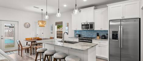 House, Pool View | Private kitchen