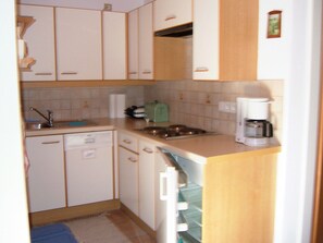 Private kitchen - Apartment with garden Zell am See dogs allowed 6 persons 3 min. to the lake (Maishofen)