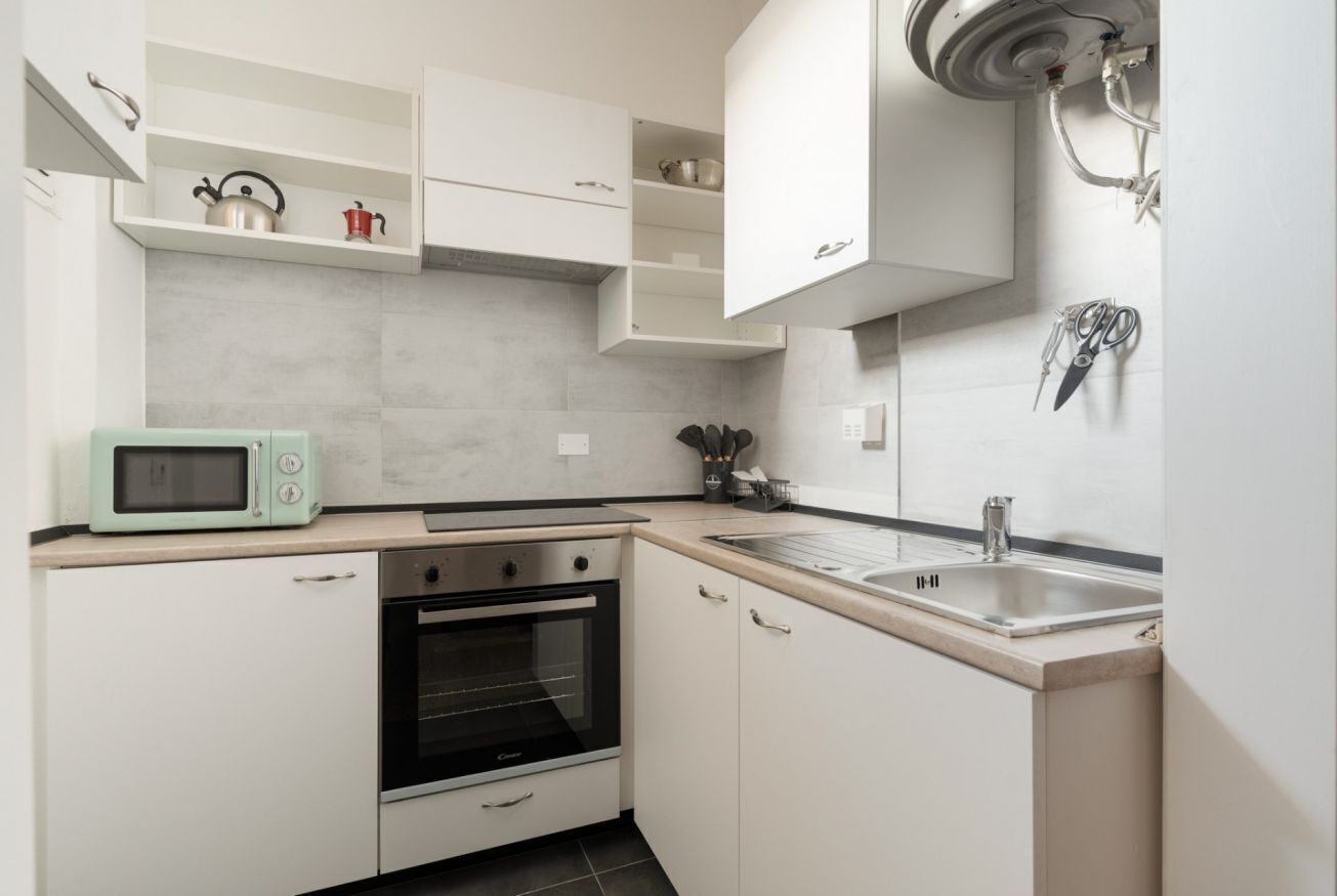 Fridge, microwave, toaster