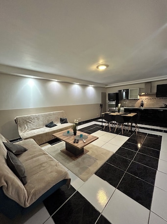 Living area. The castle house