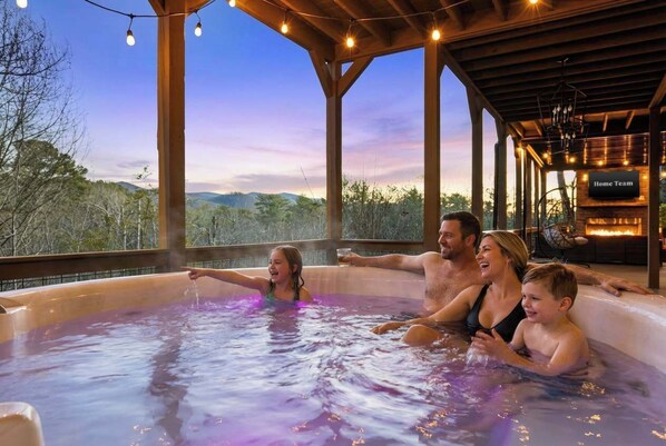 Baignoire à remous extérieure