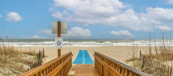 Steps to Sand! Family Ocean Isle Beach Retreat