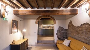 Living area - Apt renovated in farmohouse with panoramic pool (Città di Castello)
