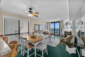 Dining - Oceanfront 3-bedroom end unit in sought after Windy Hill Beach (North Myrtle Beach)