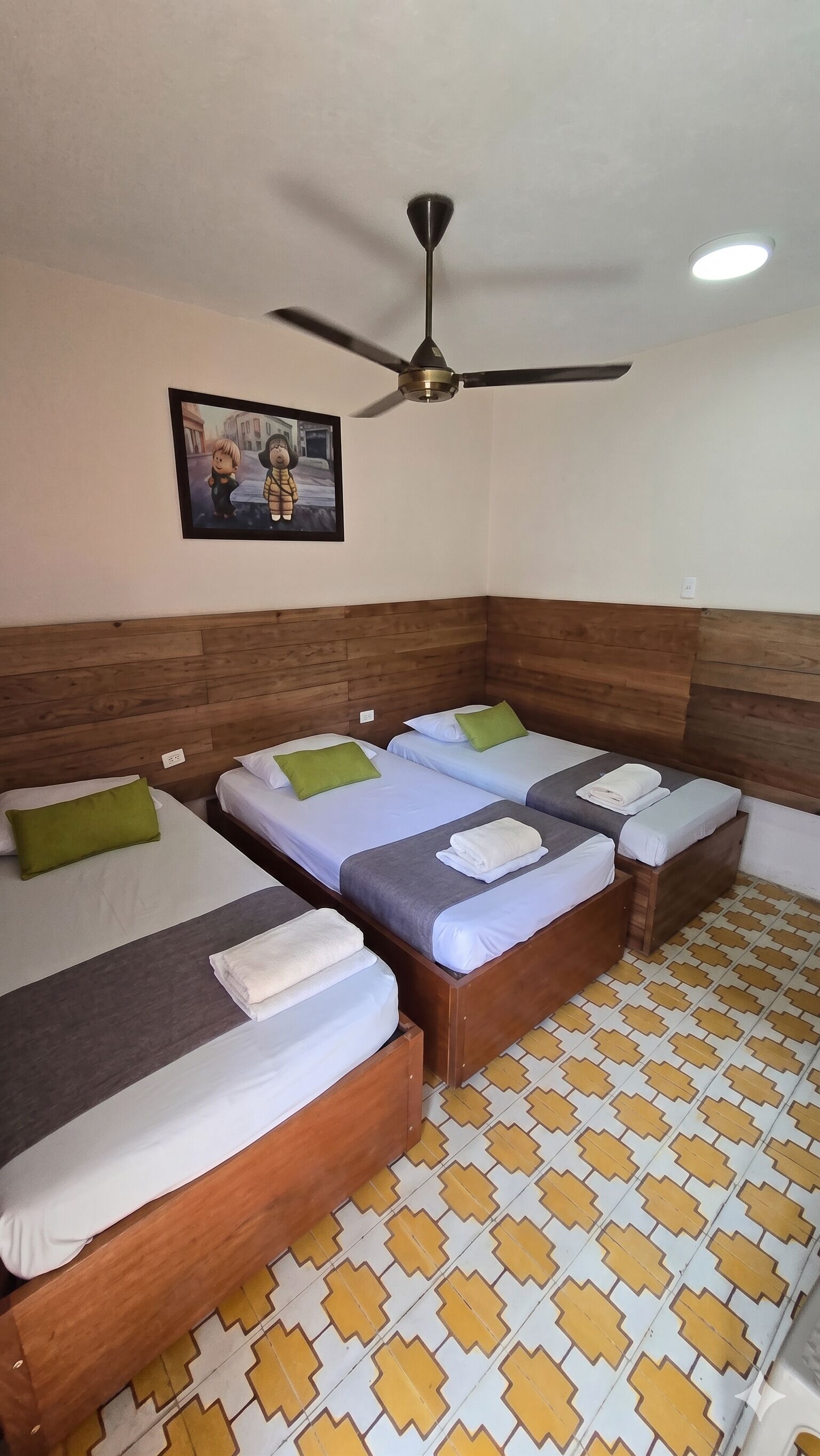 Economy Triple Room | Desk, free WiFi, wheelchair access