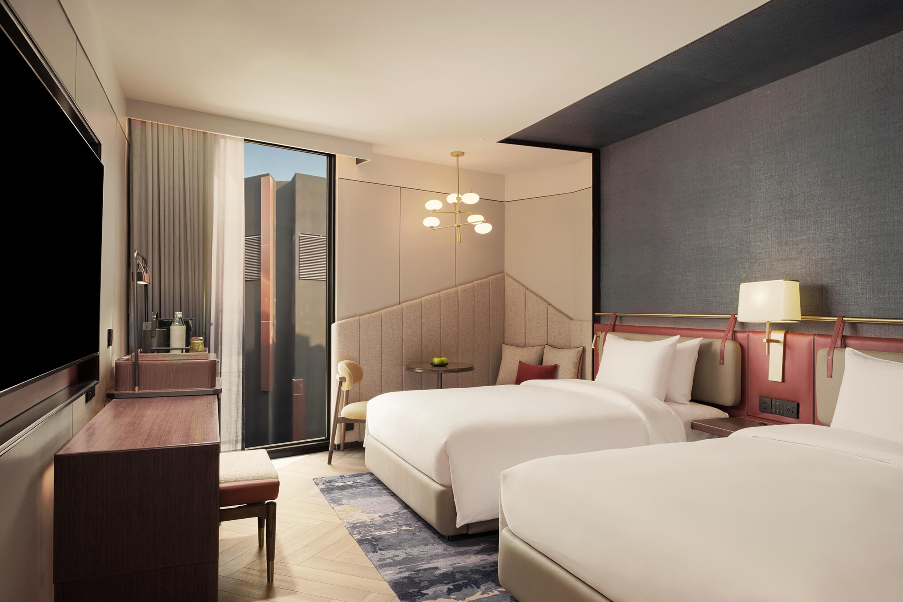 Deluxe kamer, 2 eenpersoonsbedden, aan de binnenplaats (Canopy) | Gratis wifi