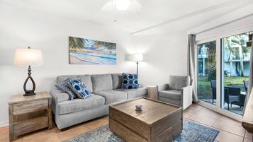 Condo, 1 cama King e sofá-cama (Sand Dollar E-101) | Área de estar