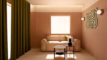 Junior-sviitti, 1 suuri parisänky ja vuodesohva, parveke | Oleskelualue | Älytelevisio, Netflix, suoratoistopalvelut