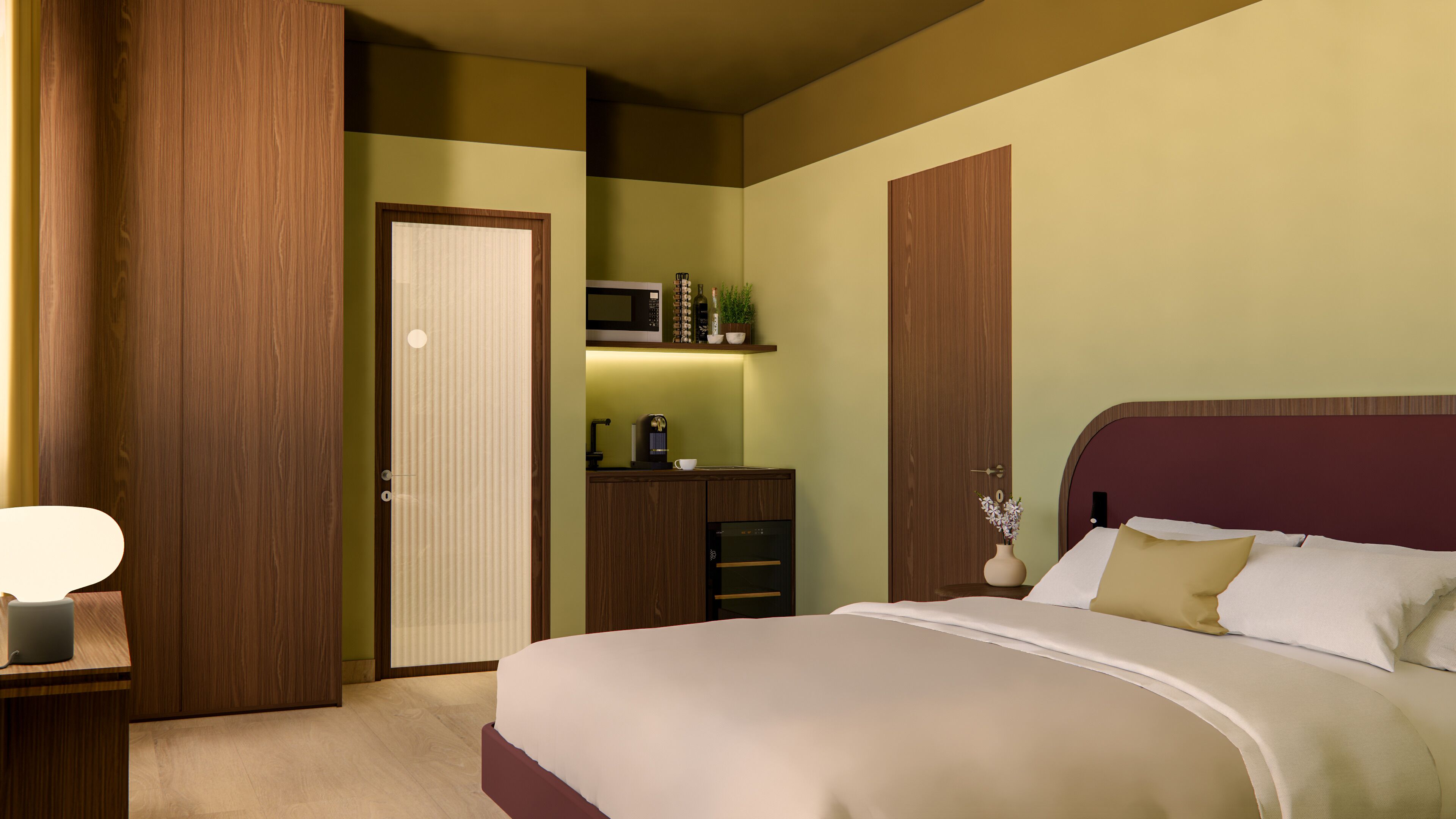 Habitación Deluxe doble, 1 cama de matrimonio grande | Escritorio y espacio para trabajar con un portátil