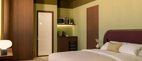 Deluxe Double Room, 1 King Bed | Minibar, desk, laptop workspace, soundproofing