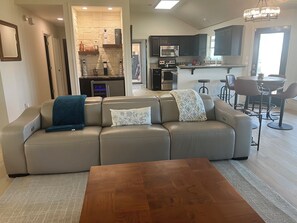 Smart TV - Peaceful, furnished Hill Country home with water views for extended stays. (Horseshoe Bay)