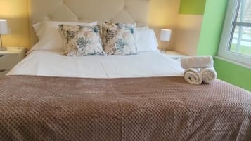 2 bedrooms, iron/ironing board, travel crib, free WiFi