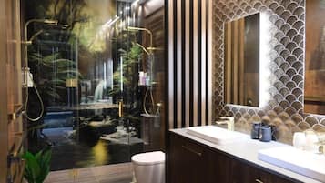 Studio, Balcony, Mountain View | Bathroom | Slippers