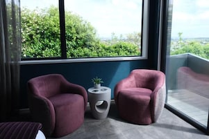 Estúdio, sacada, vista para a montanha | Parte interna