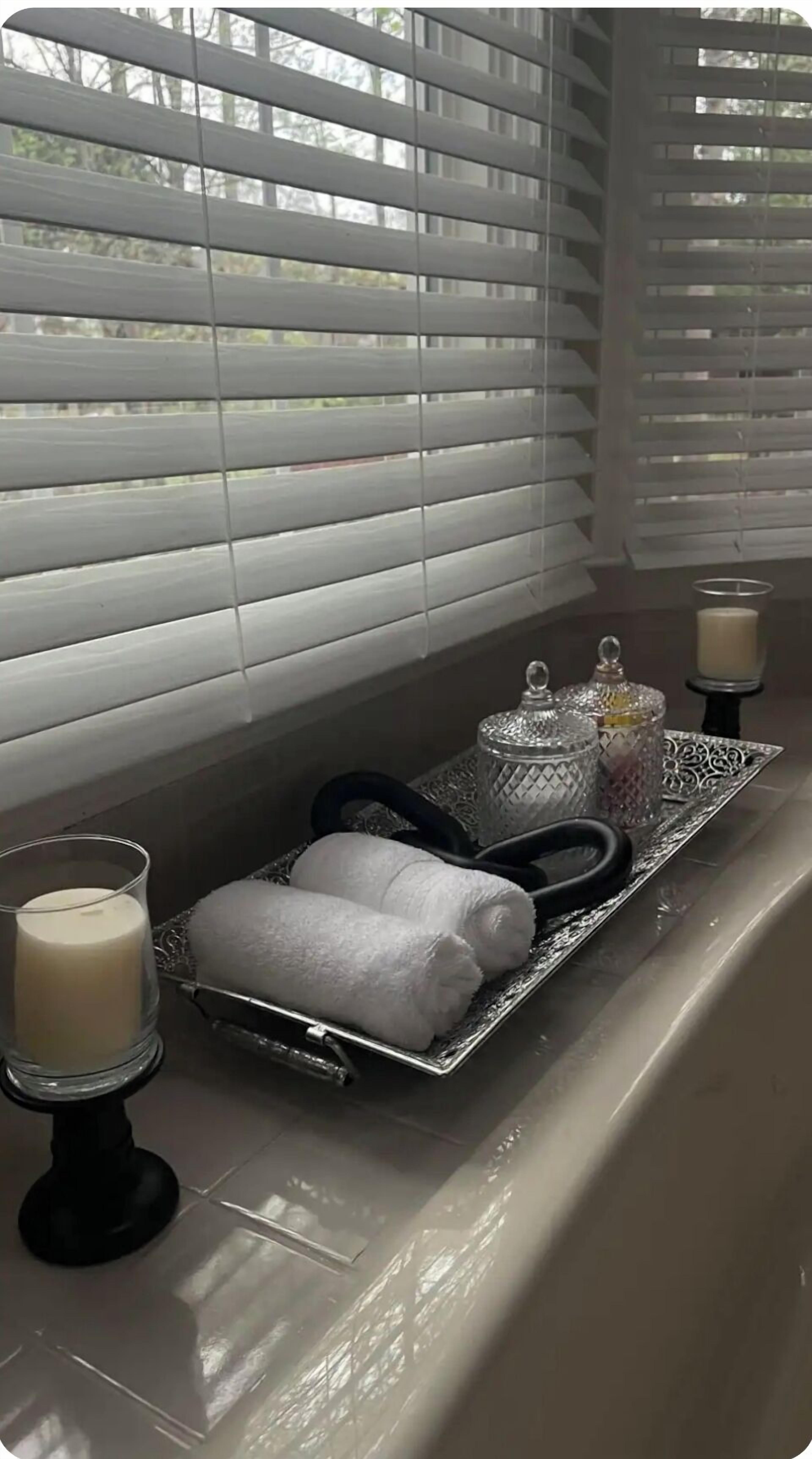 Towels, soap, toilet paper