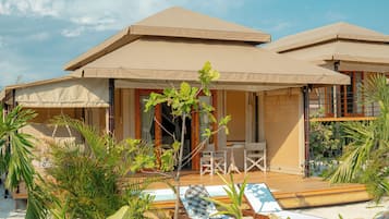 Superior-Zelt, Strandblick | Zimmersafe, Schreibtisch, Verdunkelungsvorhänge, kostenloses WLAN