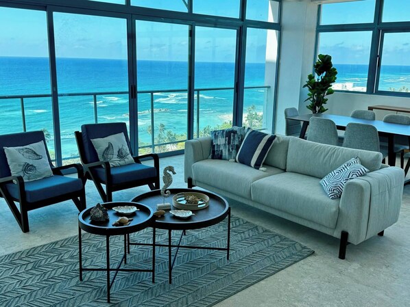 Lounge - Juan Dolio 2BR Apt Beach Front (Guayacanes)