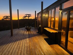 Terrace/patio - "Tui Lodge & cabin" - in touch with nature" (Lower Kaimai)