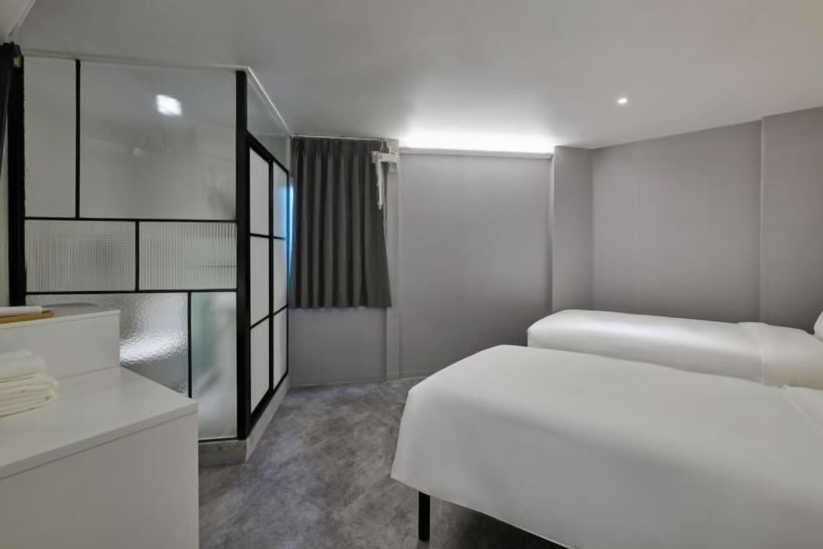 Blackout curtains, iron/ironing board, free WiFi