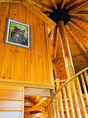 Chalet (3 Bedrooms) | Interior - 1800or Unique 'yurt' Home in Bretton Woods 1 mi to Skiing, Firepit, Foosball, Beach! Hot tub (Bretton Woods)