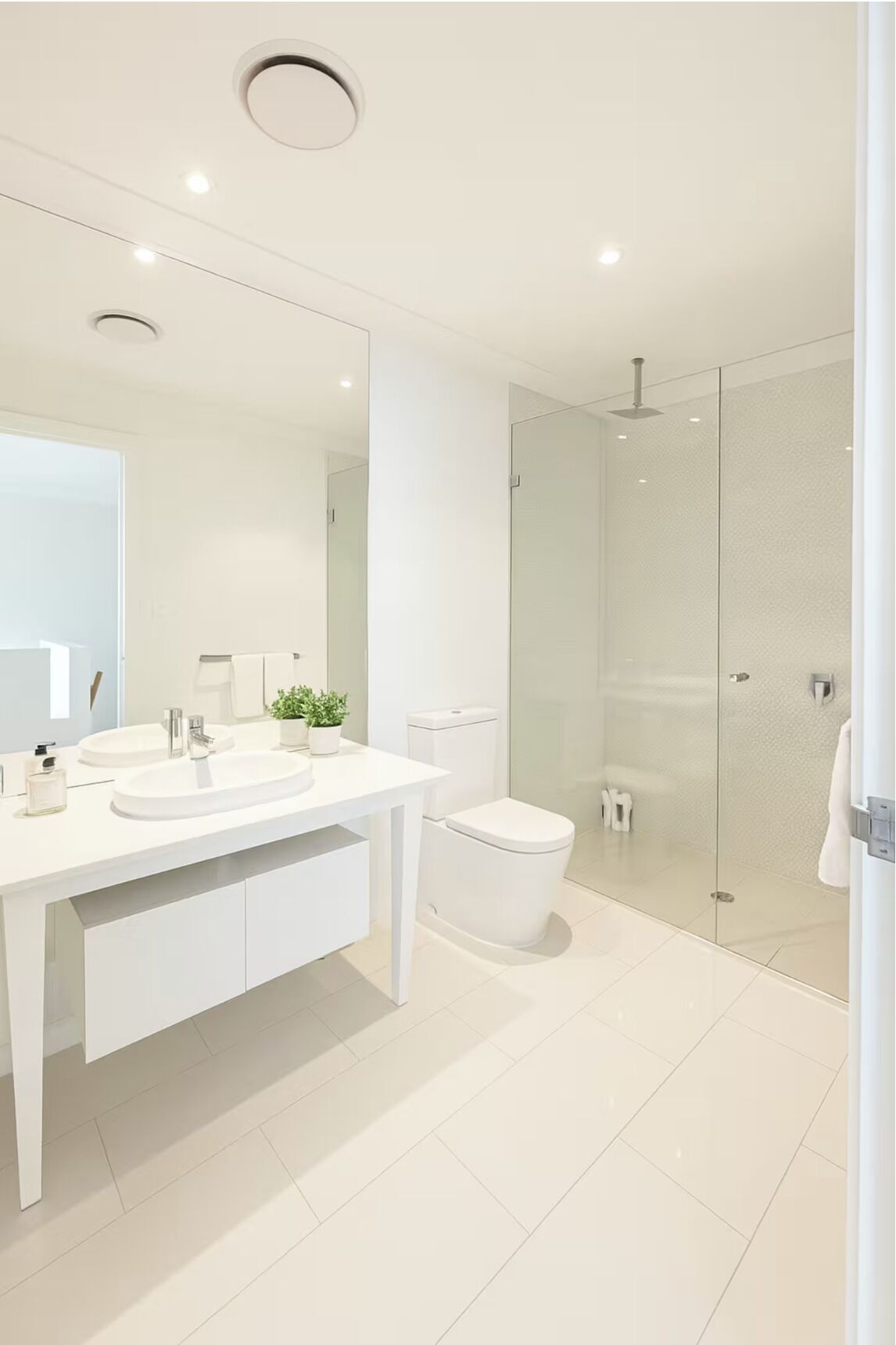 Hair dryer, towels, toilet paper