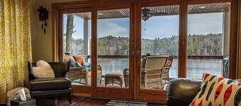 4BR Dog Friendly Lakefront | Private Dock, Fireplace, Sleeps 8, Near Gunstock