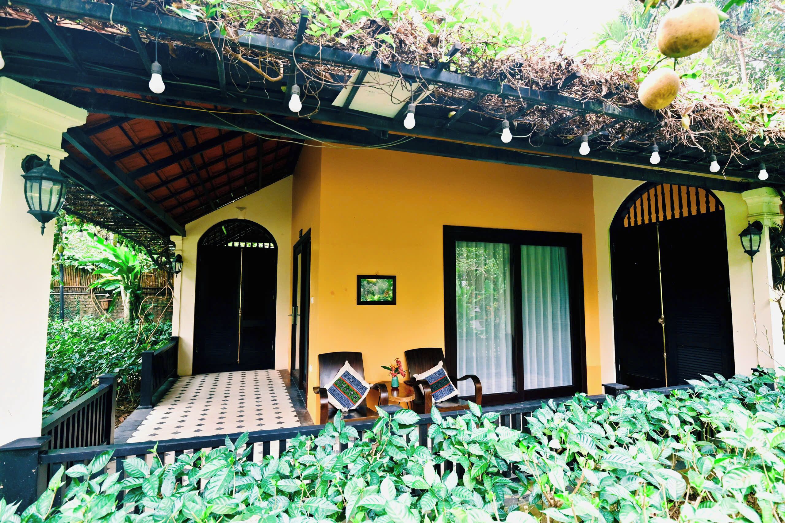 Bungalow Deluxe, ban công, quang cảnh vườn | Hiên