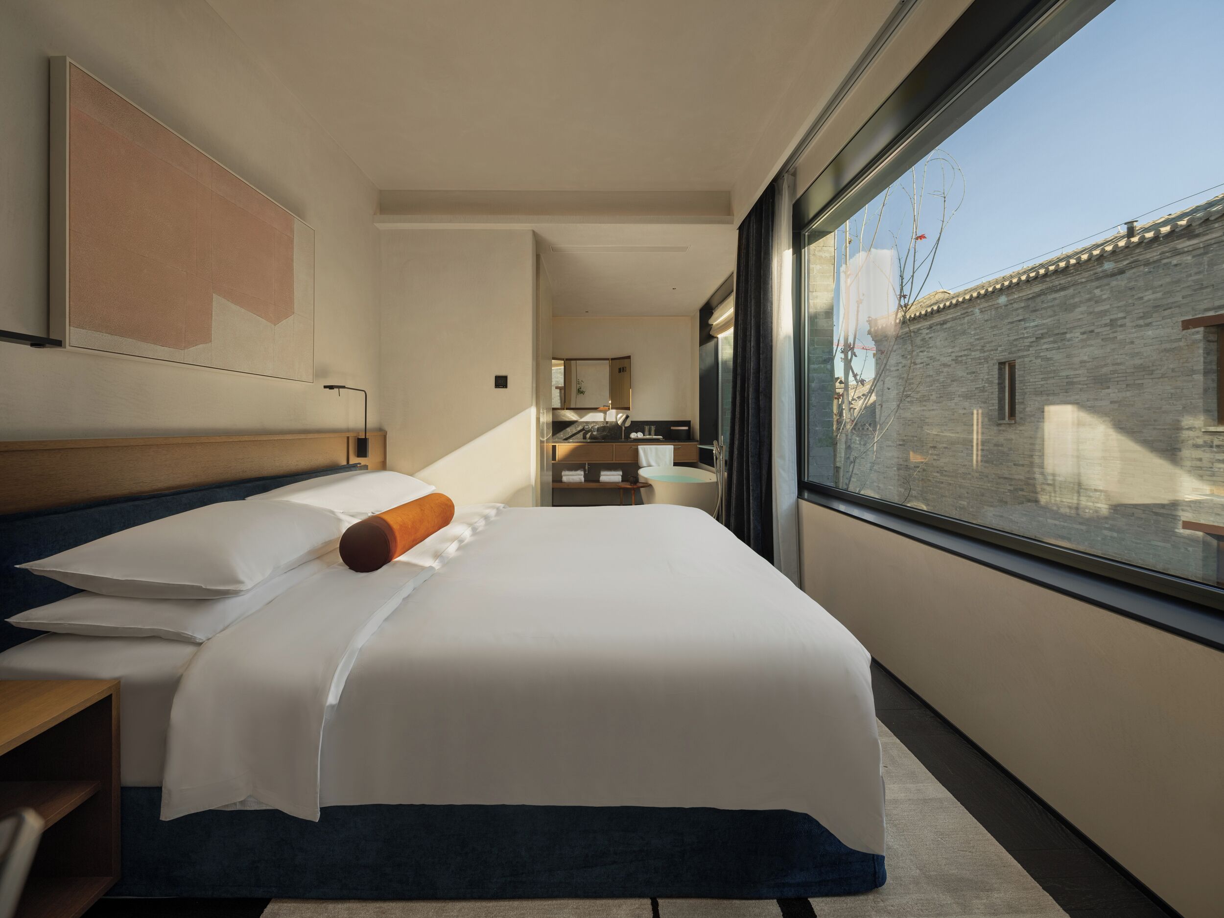 Luxury Double Room Single Use, 1 King Bed, Housekeeping, Courtyard View | Blackout drapes, soundproofing, iron/ironing board, free WiFi