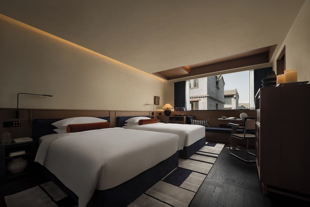 Harmony · Full-Window View Bathtub Twin Room | Free minibar, blackout drapes, soundproofing, iron/ironing board