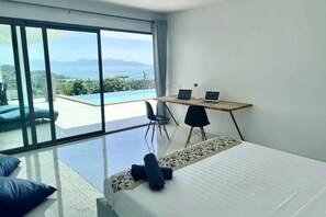 Iron/ironing board, WiFi, bed sheets - Villa Starck - Exceptional modern villa with spectacular views (Koh Samui)