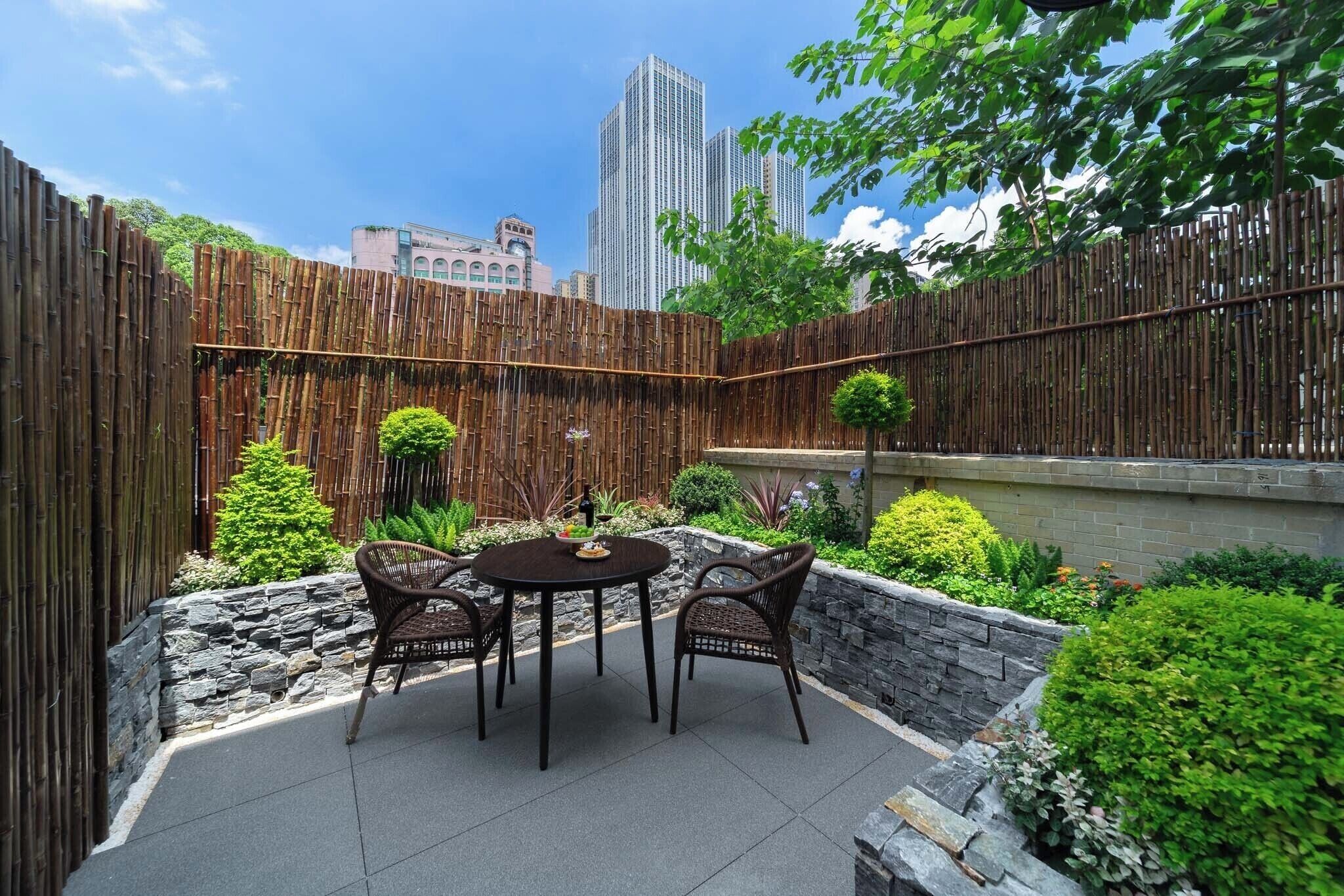 클래식 트윈룸, 정원 전망 | 테라스/파티오