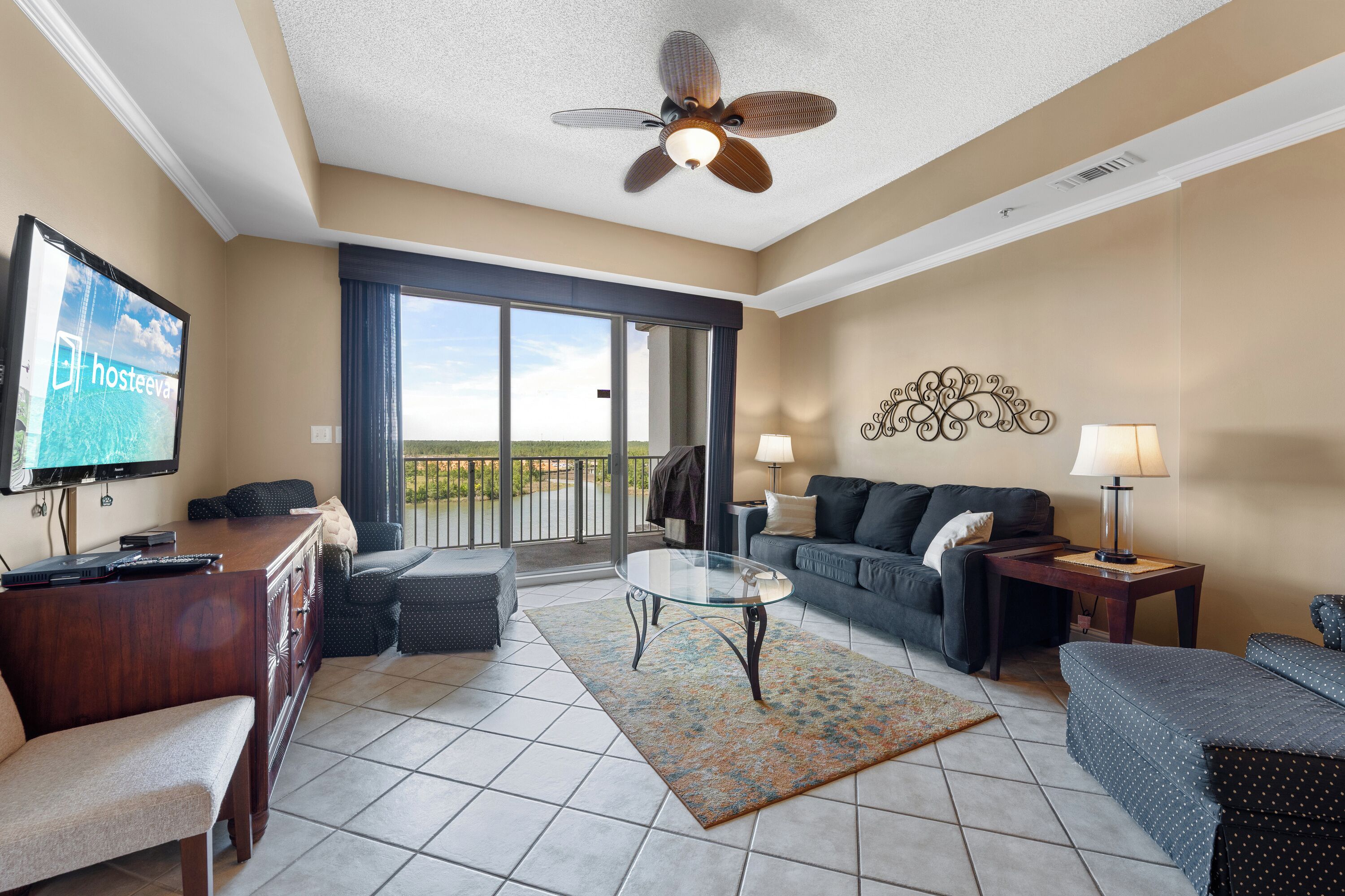 Signature Condo, 2 Bedrooms, Balcony, Harbor View | Living room | 45-inch Smart TV with cable channels