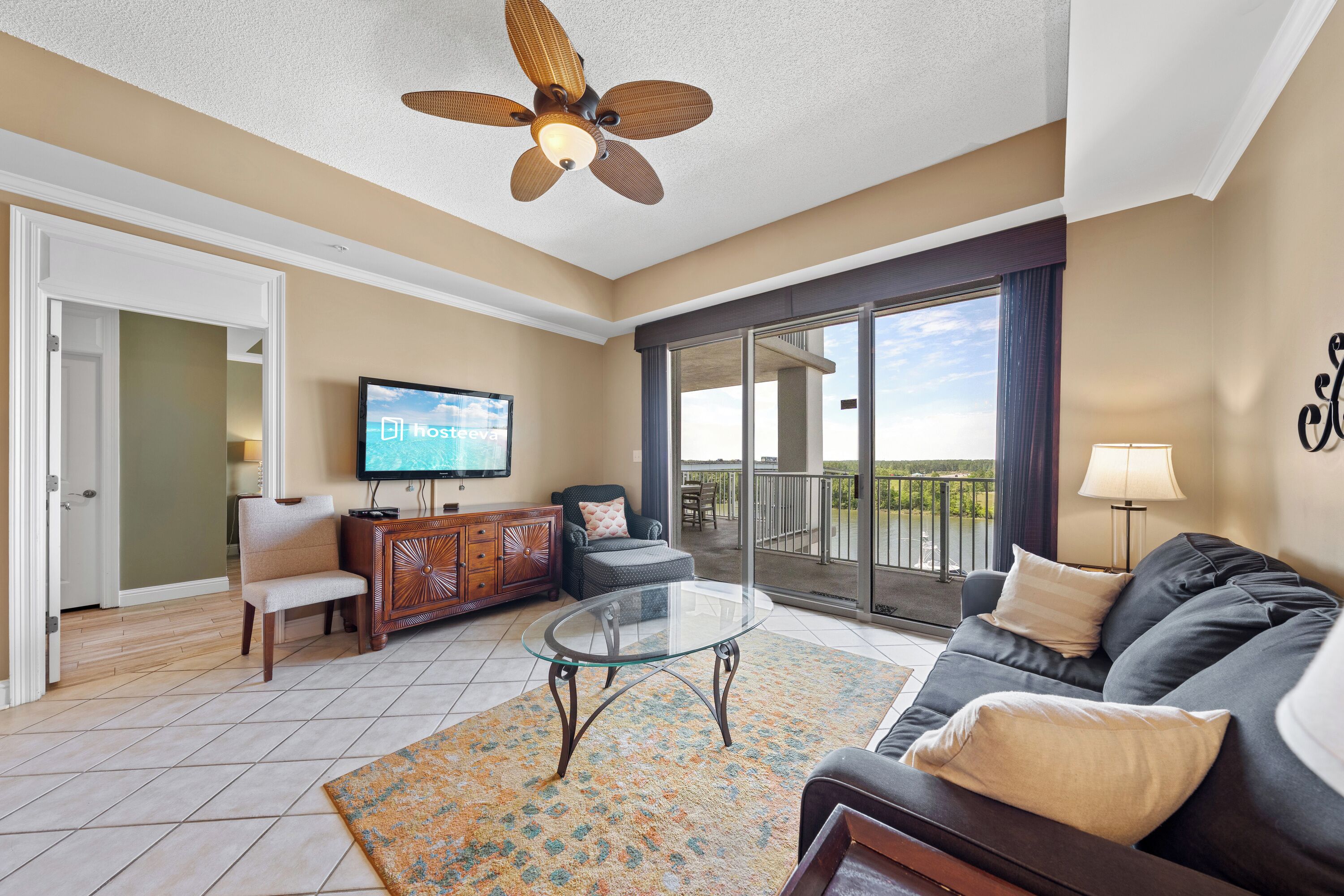 Signature Condo, 2 Bedrooms, Balcony, Harbor View | Living room | 45-inch Smart TV with cable channels