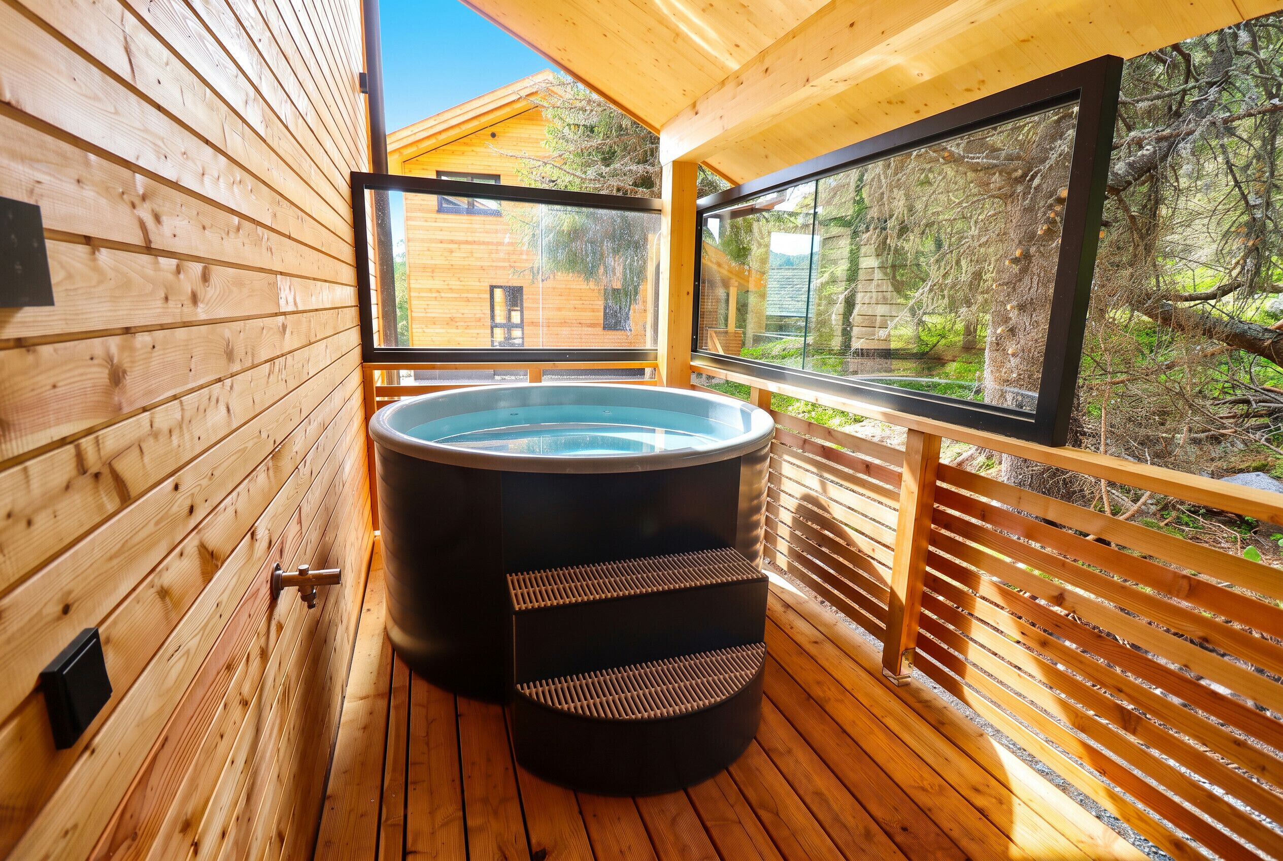 Bain à remous extérieur