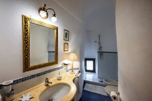 Shower, hair dryer, towels - Luxury Sea view Suite Alessandro in Positano (Positano)